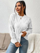 Load image into Gallery viewer, Round Neck Long Sleeve Sweater